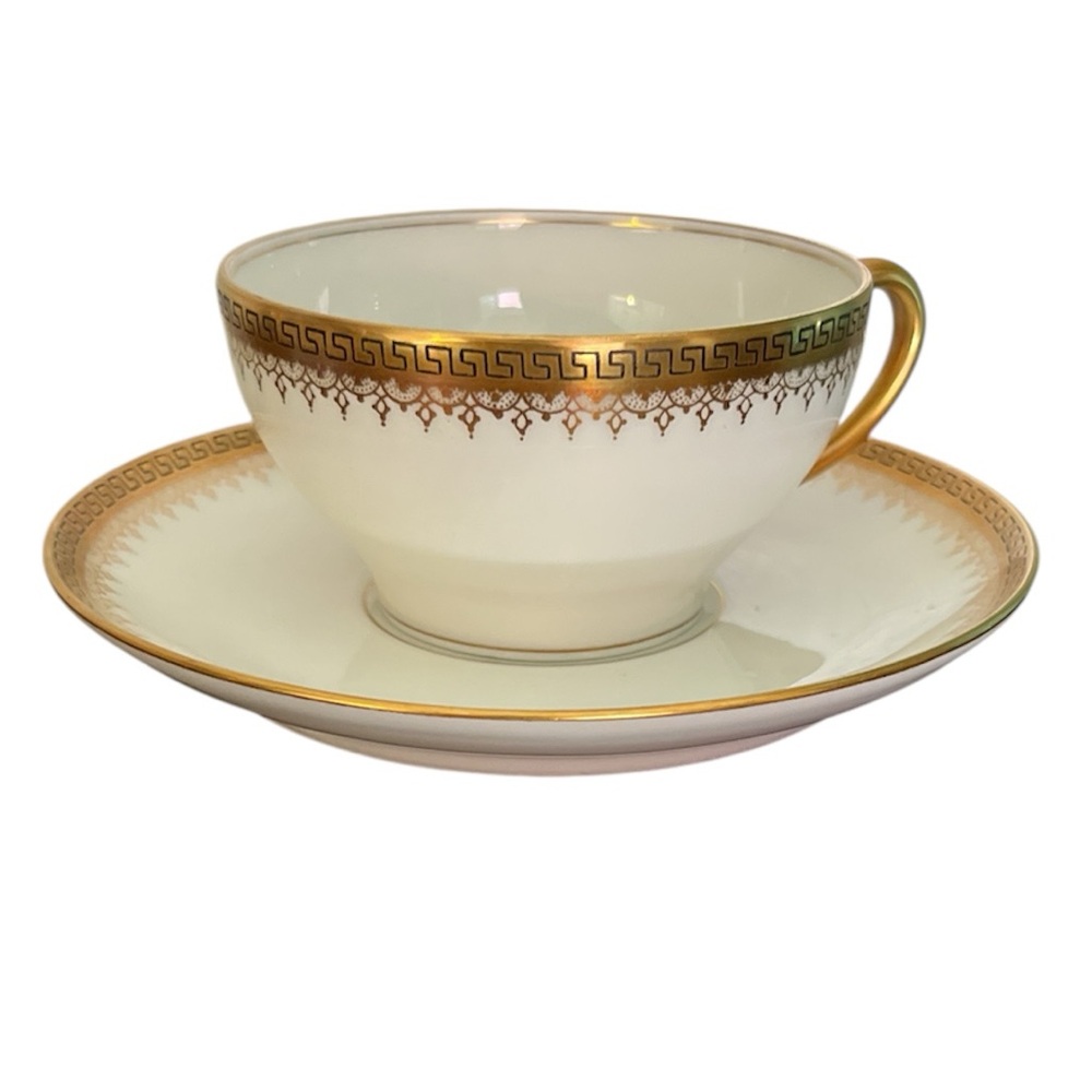 Elegant Limoges Elite Work  Tea Cup and Saucer Set, Made in France